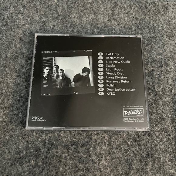 FUGAZI 1991 A Steady Diet Of Nothing CD Dischord Records - Picture 5 of 6